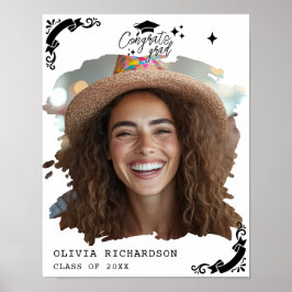 Poster Formatura Personalizada Elegante Roteiro Estrelas 