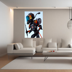 Poster Formiga no armário da polícia de cheio   AI Art Po