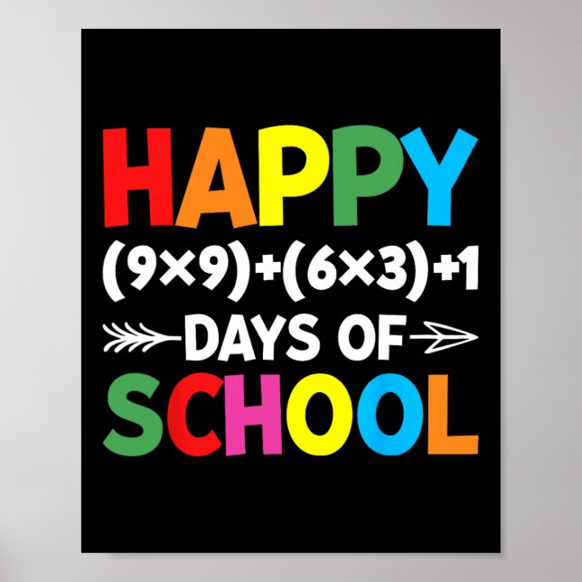 Poster Fórmula 100 Dias De Professora De Matemática De Di (Frente)