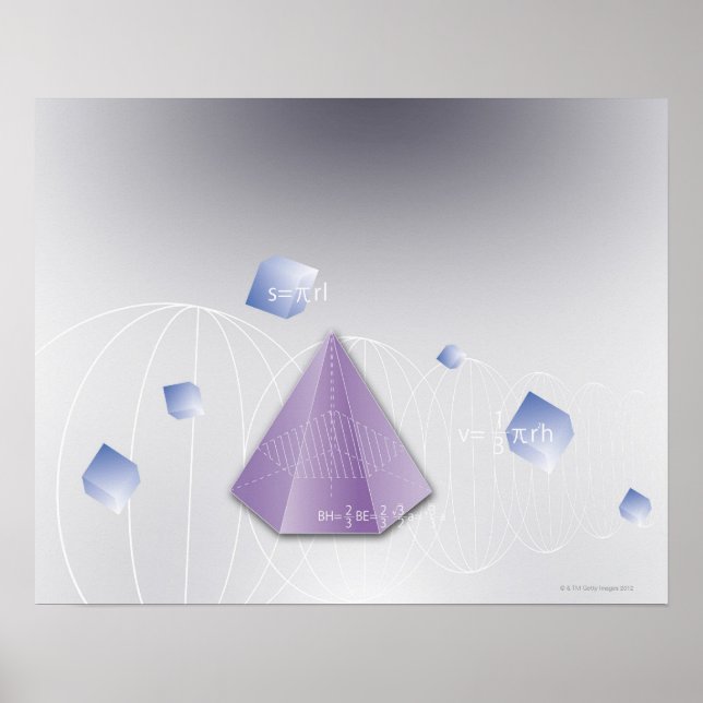 Póster Fórmula, gráfico, símbolos matemáticos 8 (Frente)