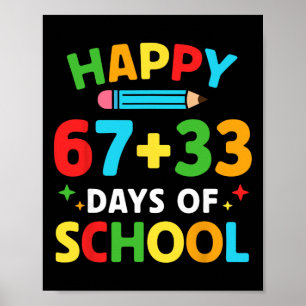 Poster Fórmula Matemática 100 Dias De Escola Professor De