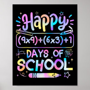 Poster Fórmula Matemática 100 Dias De Escola Professor De