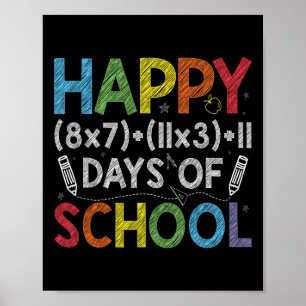 Poster Fórmula Matemática 100 Dias De Professora Engraçad