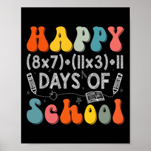 Poster Fórmula Matemática 100 Dias De Professora Engraçad