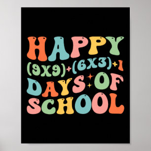 Poster Fórmula Matemática Feliz 100 Dias De Escola Matemá