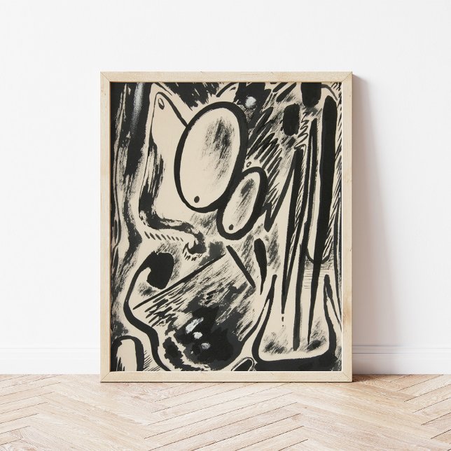 Poster Formulários abstrato | Rudolf Bauer (Criador carregado)