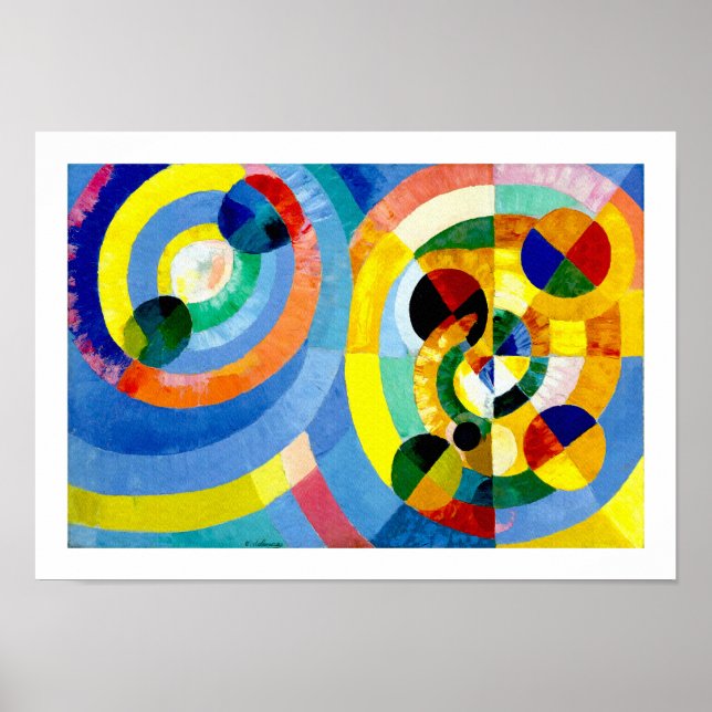 Póster Formulários circulares de Robert Delaunay (Frente)