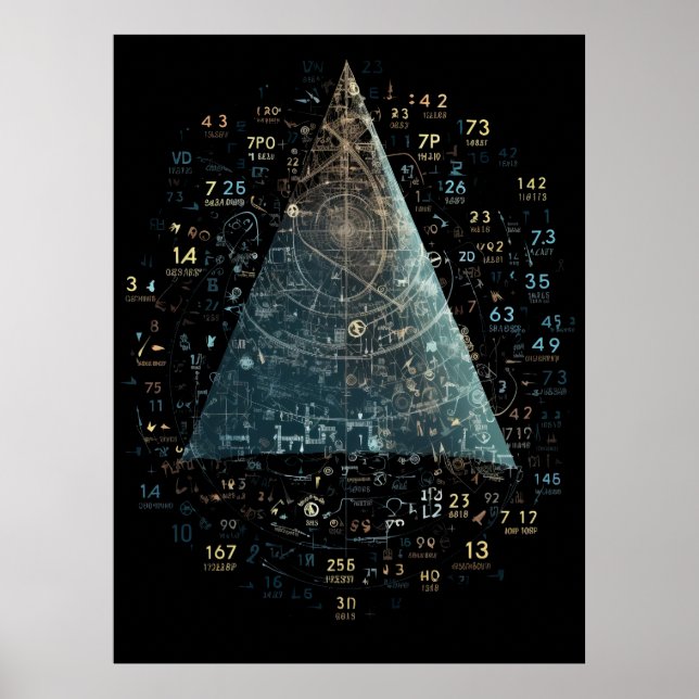 Poster Fórmulas matemáticas para resolver problemas do mu (Frente)