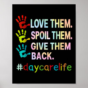 Poster Fornecedor de creche do amor creche laço engraçado