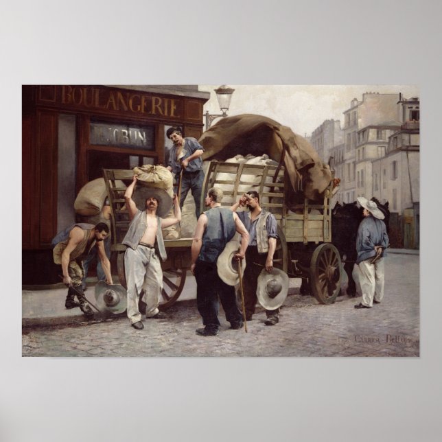 Póster Fornecendo Flour, 1885 (Frente)