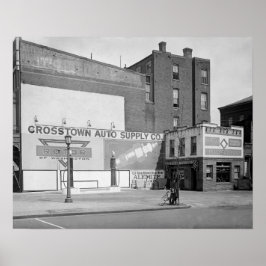 Poster Fornecimento de Auto Crosstown, 1920. Foto Antiga