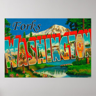 Póster Forquilhas, Washington - grandes cenas da letra