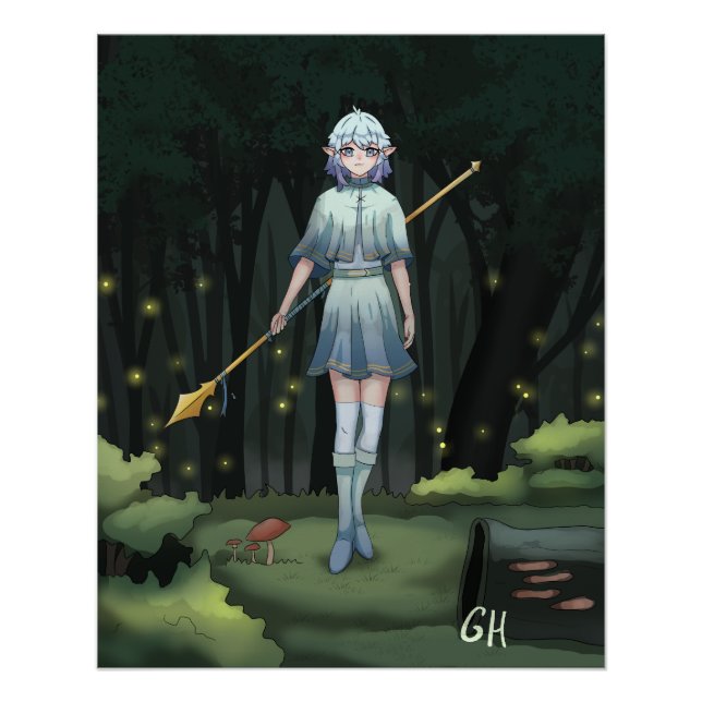 Póster Forrest girl Anime (Frente)