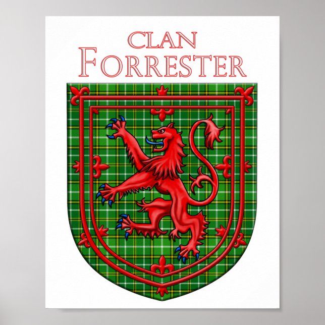 Poster Forrester Hunting Tartan Scottish Xadrez (Frente)
