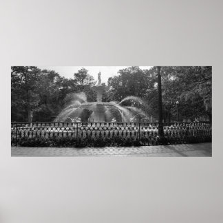 Poster Forsyth Park Fountain, Savannah Ga