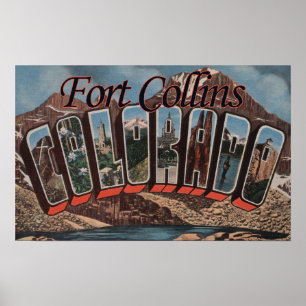 Póster Fort Collins, Colorado - grandes cenas da letra