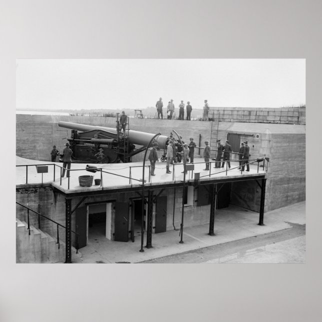 Poster Fort Hamilton Cannon, 1908 (Frente)