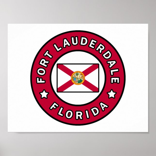Poster Fort Lauderdale Flórida (Frente)