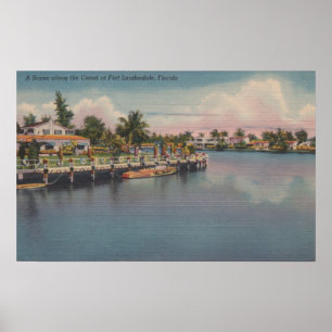 Póster Fort Lauderdale, Florida - cena do canal