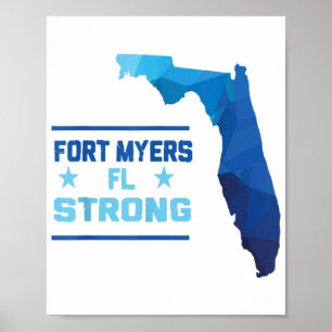 Poster Fort Myers Florida Strong
