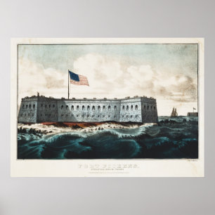 Póster Fort Pickens Pensacola Harbor Florida