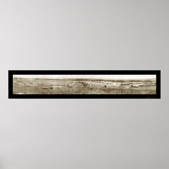 Póster Fort Riley KS Cavalaria Foto 1917 (Frente)