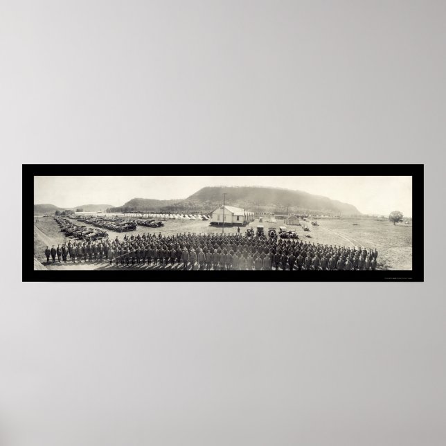 Póster Fort Sam Houston Oficial Foto 1919 (Frente)