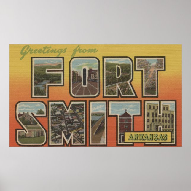 Póster Fort Smith, Arkansas - Grandes Cenas de Letra (Frente)