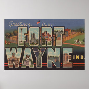 Póster Fort Wayne, Indiana - grandes cenas 2 da letra