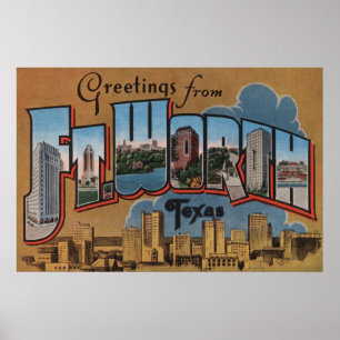 Poster Fort Worth, Texas - grandes cenas da letra