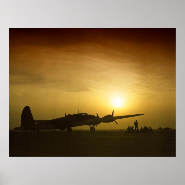 Póster FORTALETA FLYING B-17 em 1942 (Frente)