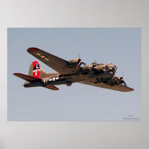 Poster Fortaleza do vôo B-17