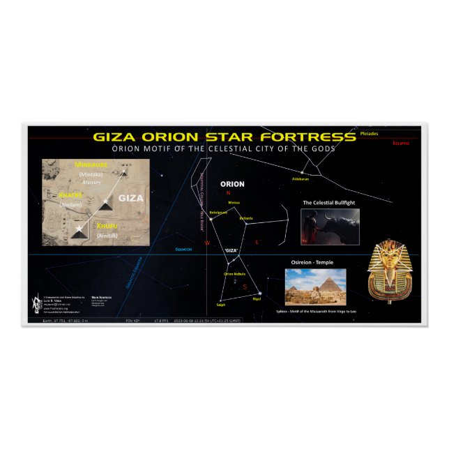 Póster Fortaleza Giza Orion (Frente)