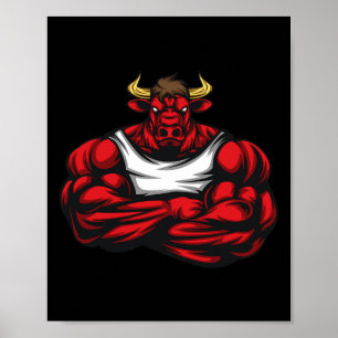 Poster Forte Como Bull Bodybuilding