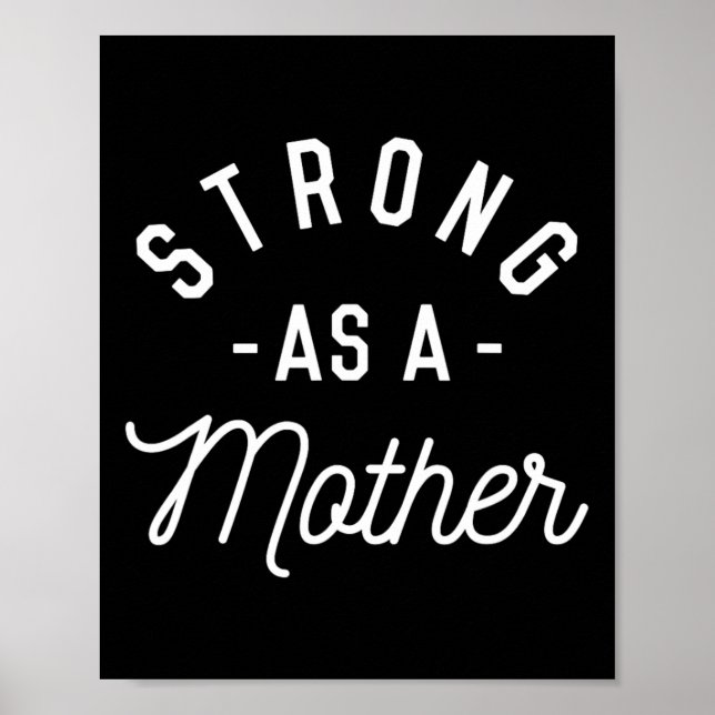 Poster Forte Como Mãe - Presente De Dia de as mães - (Frente)