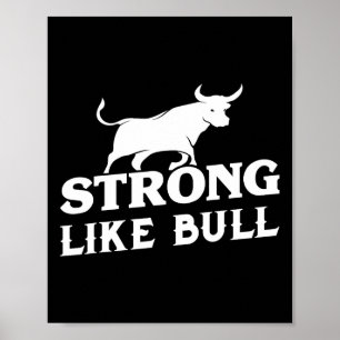 Poster Forte Como Um Bodybuilding Touro Poderoso 3