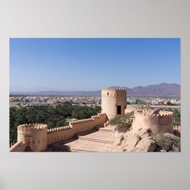 Poster Forte de Nakhl, Omã (Frente)