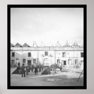Póster Forte interno Marion em St Augustine, FL 1864