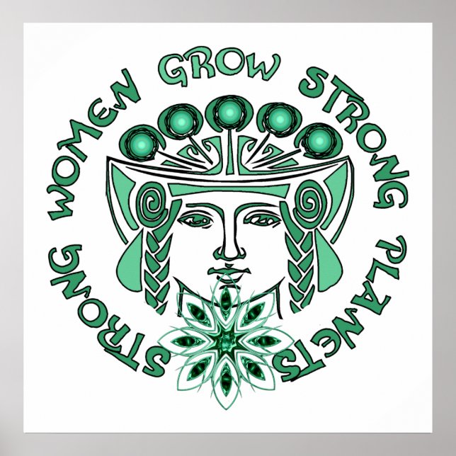 Póster Forte Planeta Mulher Forte (Frente)