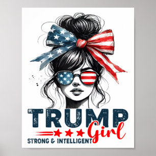 Poster Fortes Mulheres Inteligentes Para Trump Girl Mega
