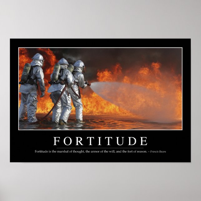 Poster Fortitude: Cotação Inspiracional (Frente)