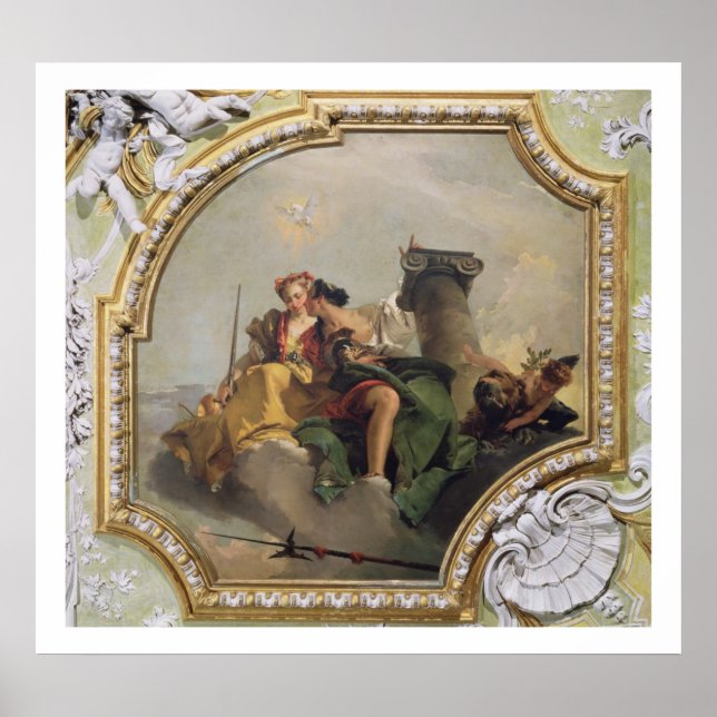 Póster Fortitude e Justiça, do "Sala Capitolare" (Frente)