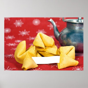 Poster Fortune Cookie com Teapot