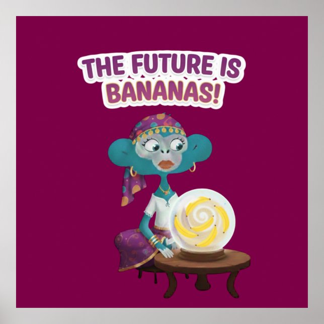 Poster Fortune teller monkey (Frente)