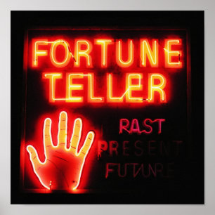 Poster Fortune Teller - Past Present & Future