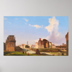 Poster Fórum Romano com o Arco de Constantina