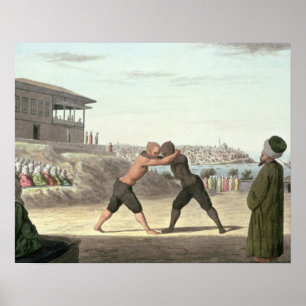 Póster Fósforo de luta, Constantinople (w/c no papel)