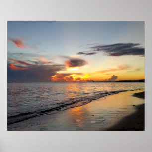 Poster foto 109: pôr do sol em praia