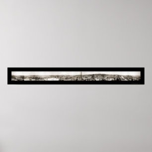 Póster Foto 1902 de Spokane WA do panorama