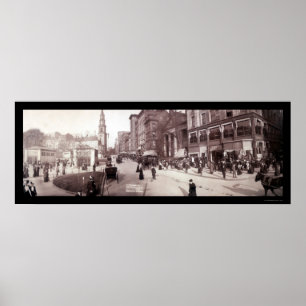 Póster Foto 1903 da cena da rua das MÃES de Boston